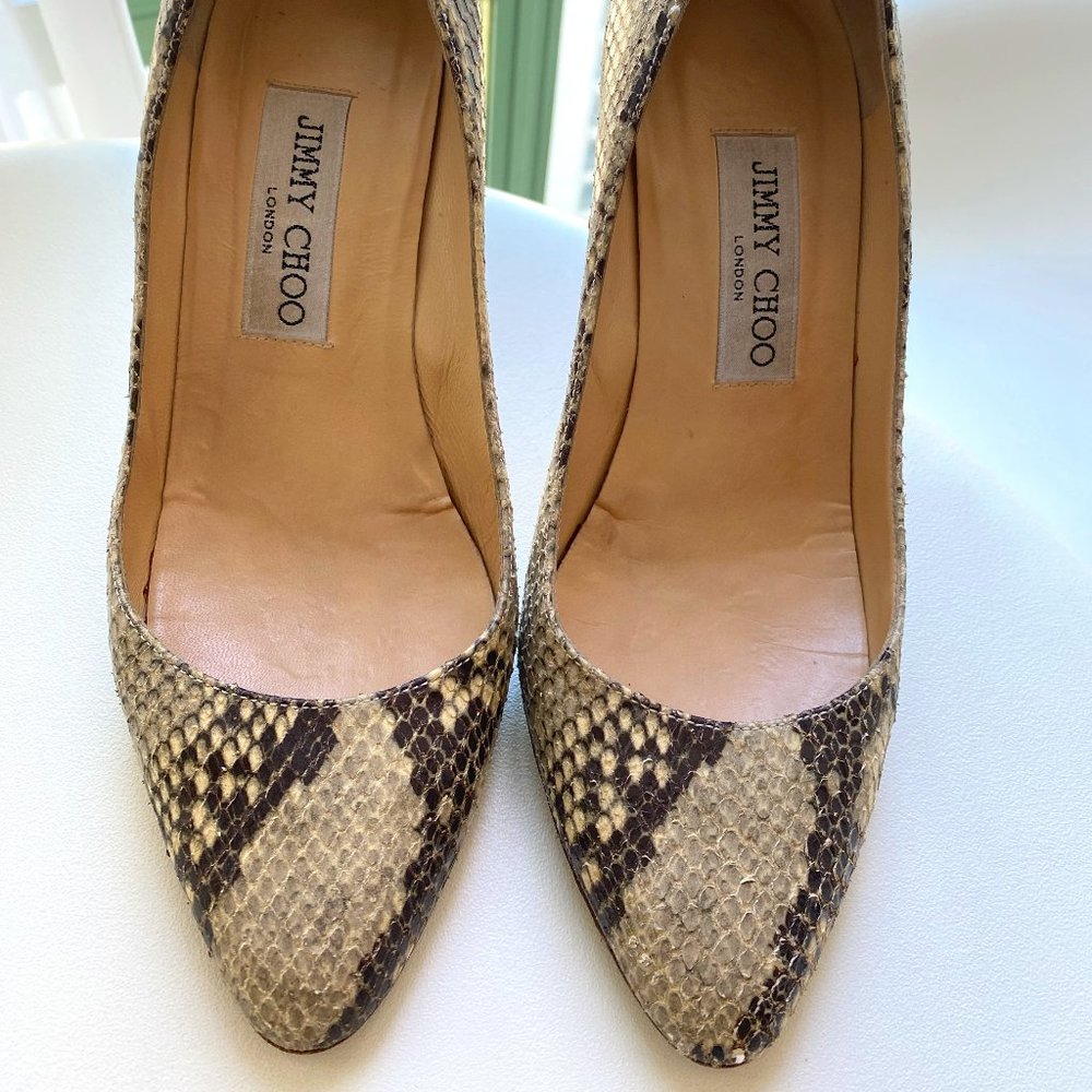 Jimmy Choo Snakeskin Pumps